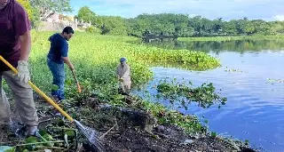 Realizan jornada de limpieza y conservación en lagunas De VeracruzE
