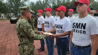 Concluyen el Servicio Militar Nacional en la Primera Región Naval de Veracruz