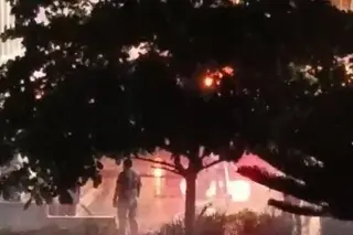 Captan en video el momento del incendio en el IMSS Veracruz: 
