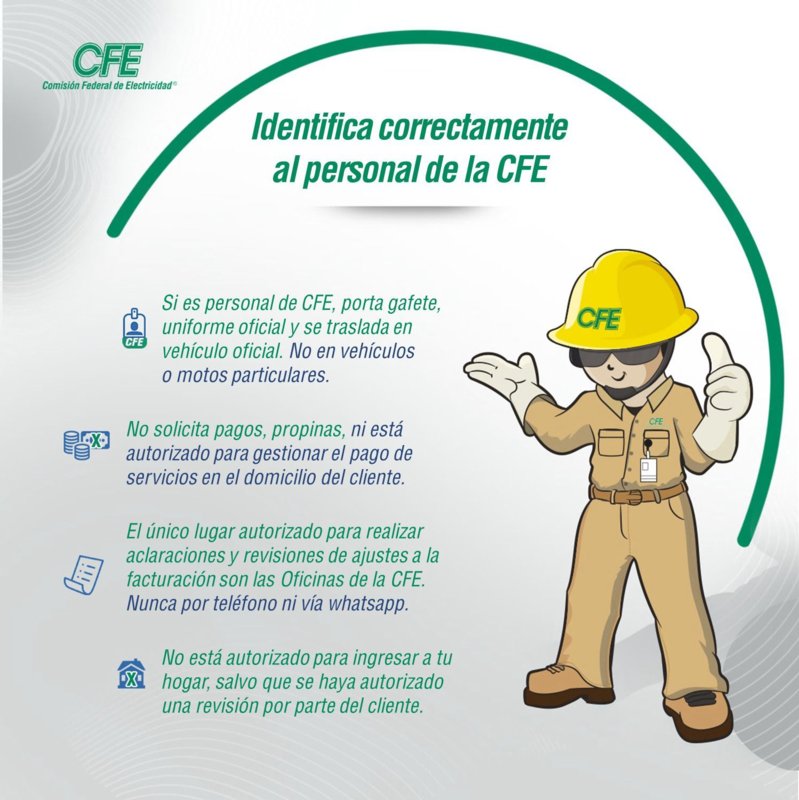 Así puedes identificar a trabajadores de CFE en Veracruz - xeu noticias ...