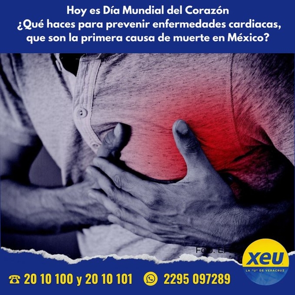 Imagen #SondeoXEU  Hoy es Día Mundial del Corazón: ¿Qué haces para prevenir enfermedades cardiacas, que son la primera causa de muerte en México?