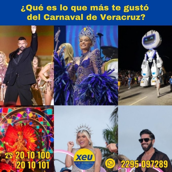 Imagen #SondeoXEU  ¿Qué es lo que más te gustó del Carnaval de Veracruz 2024?