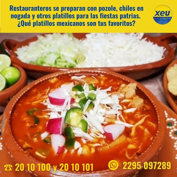 Imagen Restauranteros se preparan con pozole, chiles en nogada y otros platillos para fiestas patrias. ¿Qué platillos mexicanos son tus favoritos?