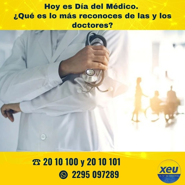 Imagen #SondeoXEU Hoy es día del Médico. ¿Qué es lo más reconoces de las y los doctores?