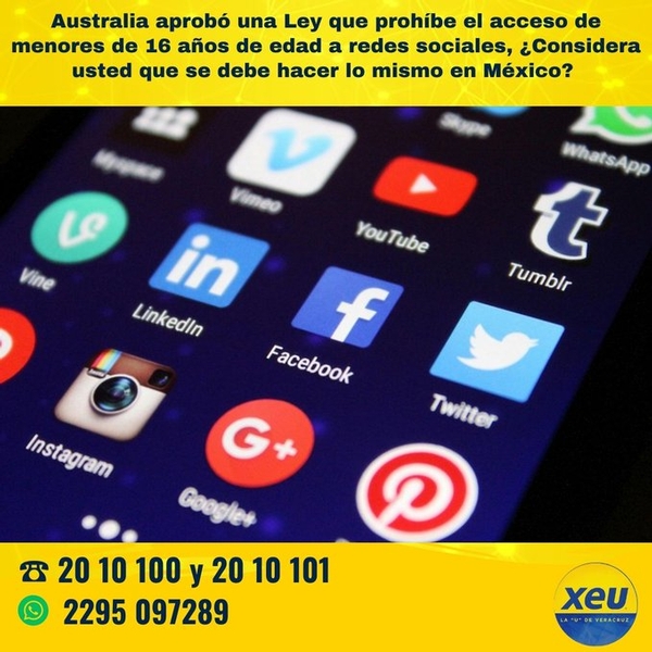 Imagen Australia aprobó una Ley que prohíbe el acceso de menores de 16 años de edad a redes sociales, ¿Considera usted que se debe hacer lo mismo en México? 