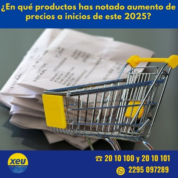 Imagen #SondeoXEU ¿En qué productos y servicios has notado aumento de precios a inicios de este 2025?