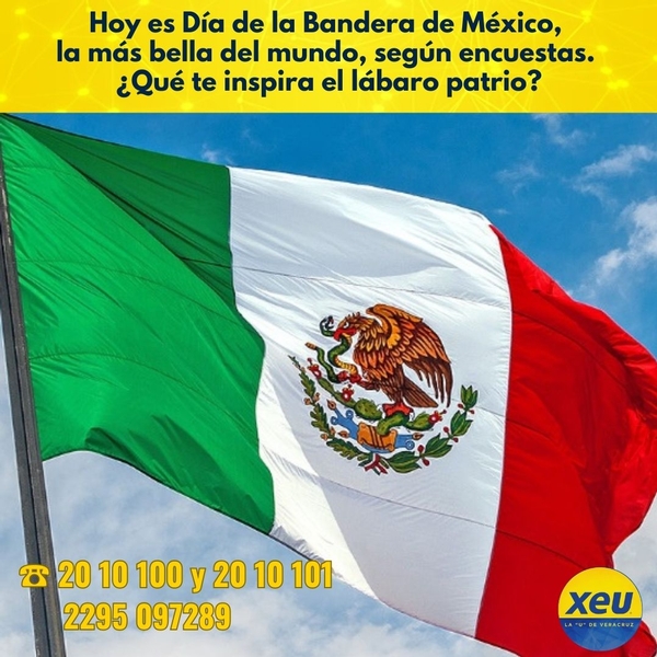 Imagen Hoy es Día de la Bandera de México, la más bella del mundo, según encuestas. ¿Qué te inspira el lábaro patrio?