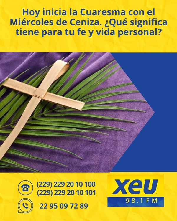 Imagen Hoy inicia la Cuaresma con el Miércoles de Ceniza. ¿Qué significa tiene para tu fe y vida personal?