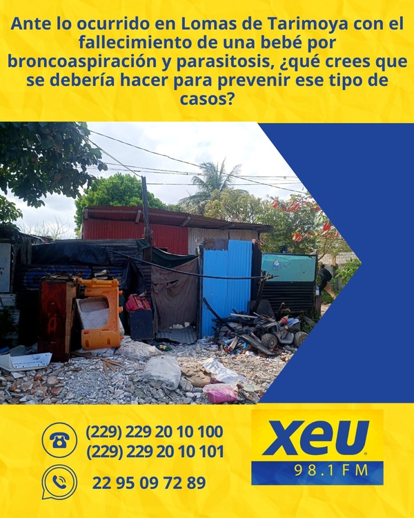 Imagen Ante lo ocurrido en Lomas de Tarimoya con el fallecimiento de una bebé por broncoaspiración y parasitosis, ¿qué crees que se debería hacer para prevenir ese tipo de casos?